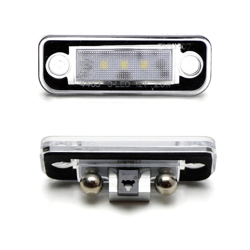 Direct Bolt-On Replace White Full LED License Plate Lamps For 12-16 Tesla ModelS