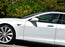 4pc Carbon Fiber Side Door Push Handle Decoration Cover Trims For 12-up Tesla S