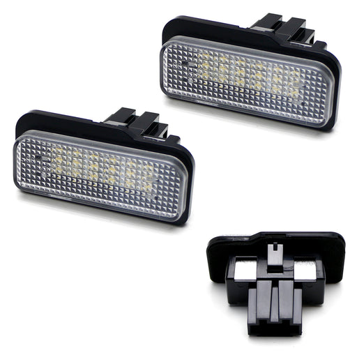 18-SMD Error Free LED License Plate Light Lamps, For Mercedes-Benz C E CLS Class