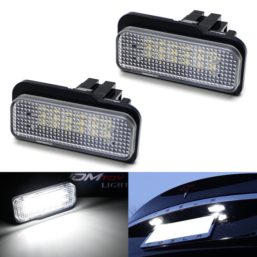 White CAN-bus 18-SMD 3W LED License Plate Lights For 2012-2016 Tesla Model S