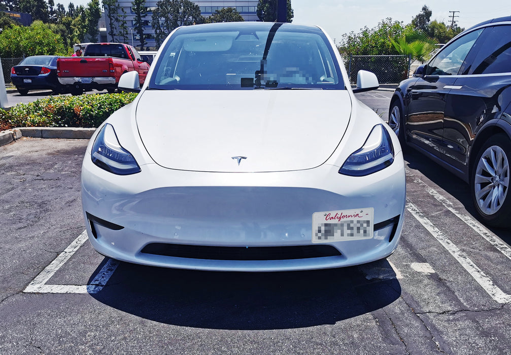 Front Bumper Tow Hook License Plate Mounting Bracket For 2020-up Tesla Model Y