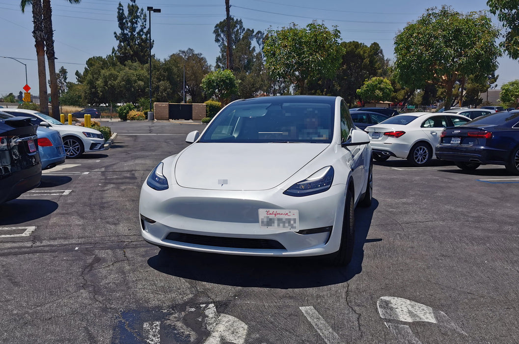 Front Bumper Tow Hook License Plate Mounting Bracket For 2020-up Tesla Model Y