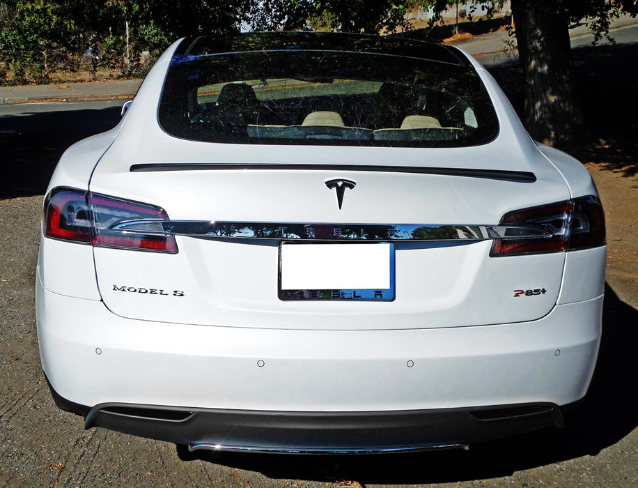 Dark Smoked Rear Bumper Reflector Lenses For 2012-up Tesla Model S