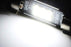 White Error Free LED License Plate Light Replacements For 2012-16 Tesla Model S