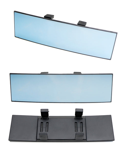 240mm Wide Angle View Anti-Glare Curve Convex Clip On Rear View Mirror For Tesla