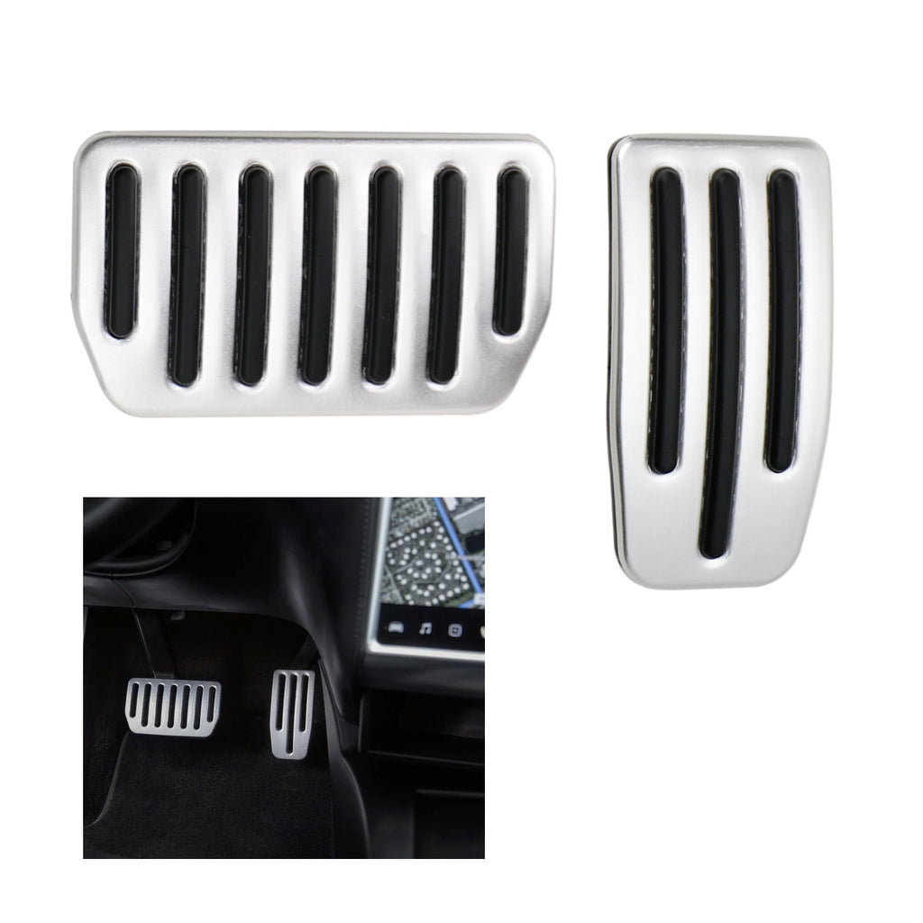 TPARTS Aluminium Self-Flip Lock Prestaties Pedaal Sets Accelerator Rempedalen Cover voor Tesla Model 3 & Model Y Antislip Protector Accessoires Voetpedaal Pad Vervanging TPARTS Aluminium Self-Flip Lock Prestaties Pedaal Sets Accelerator Rempedalen Cover voor Tesla Model 3 & Model Y Antislip Protector Accessoires Voetpedaal Pad Vervanging