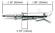 M6-100mm Scissors Toggle Anchor Bolts For Automotive Lightbar, Pod Light Install