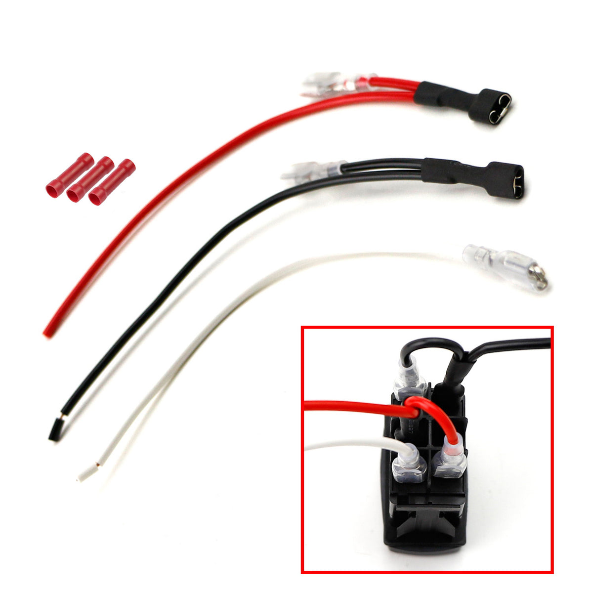 5pin Rocker Cable 3pc Simple Jumper Wire Kit For 5-Pin Rocker Switch, Easy Connection Ki ...