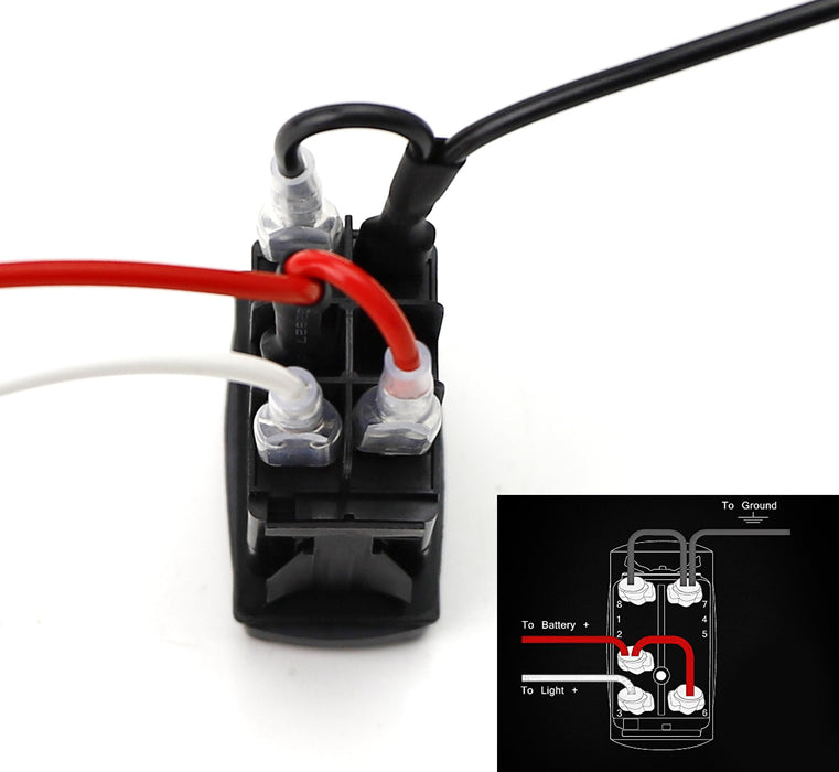 thumbnail image 2 of 5-Pin Jumper Wire Cable Wiring Kit For On/Off Laser LED Light Bar Rocker Switch 2 of 6