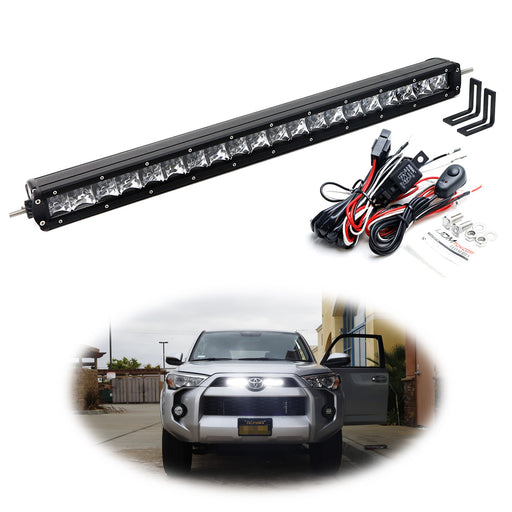 Lower Bumper Fit 25 LED Light Bar Kit w/Brackets, Relay For 22+ Nissan  Frontier