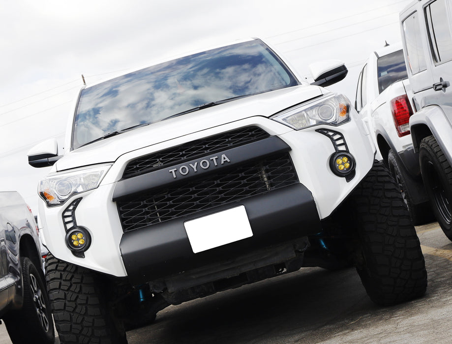 Switchback LED Fog Bezel Cover Daytime Running Lights For 2014-22 Toyota 4Runner