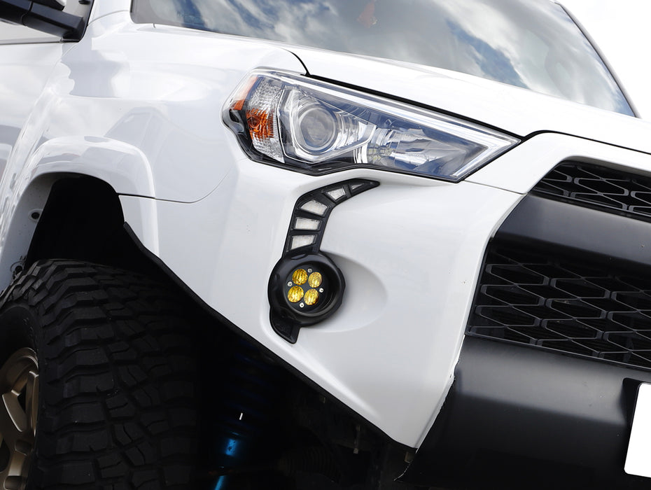 Switchback LED Fog Bezel Cover Daytime Running Lights For 2014-22 Toyota 4Runner