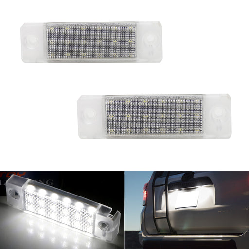 OE-Fit 3W Full White LED License Plate Light Kit For Toyota 4Runner & Sequoia