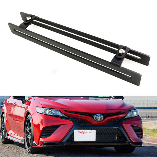 Lower Grille License Plate Mount Bracket Relocation Kit For 2018-up Toyota Camry