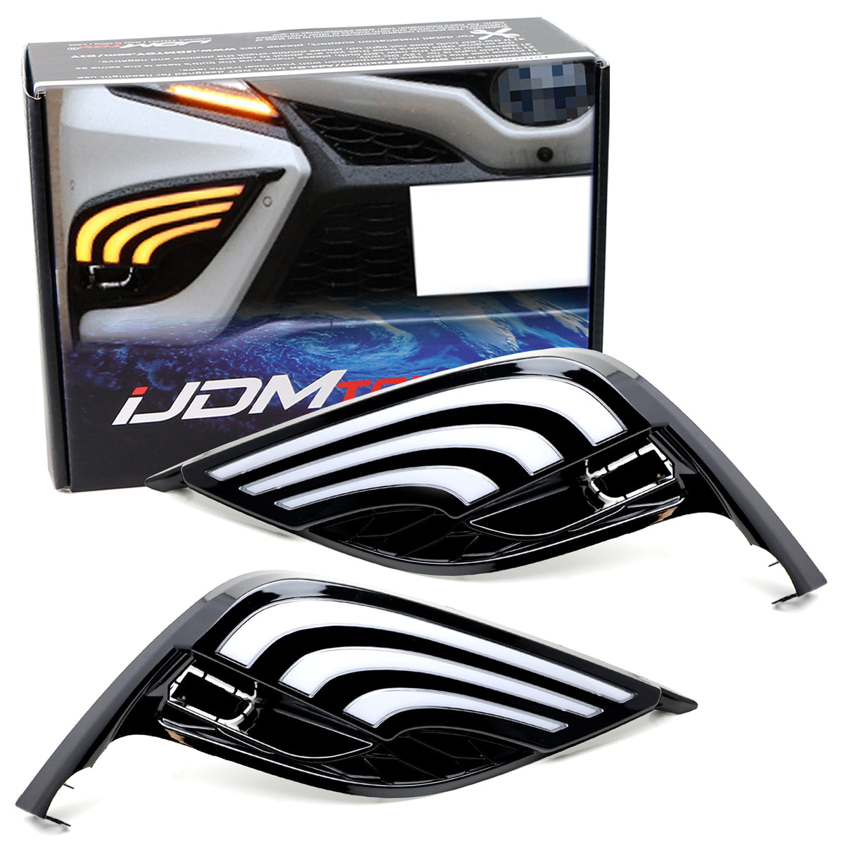 土日限定　1000円引き　カーミット　アメキャラ　ドリームタッチライト　ライト Switchback Sequential Blink LED DRL Daylight Kit For 21+ Toyota