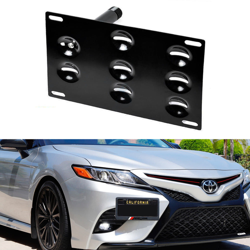 JDM Front Bumper Tow Hook License Plate Bracket For 2018 Toyota Camry SE or XSE