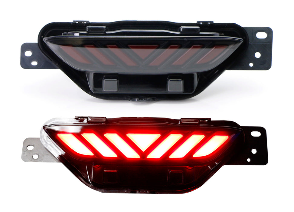 JDM Smoked Lens Red LED Center Rear Fog Light, Brake Lamp For 17-up Toyota C-HR