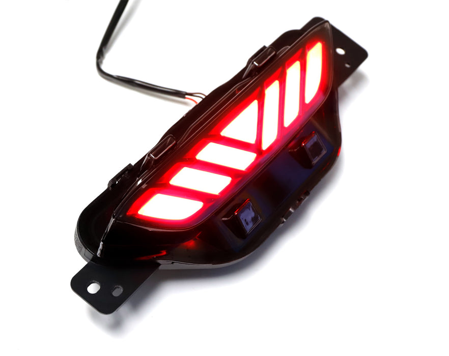 JDM Smoked Lens Red LED Center Rear Fog Light, Brake Lamp For 17-up Toyota C-HR