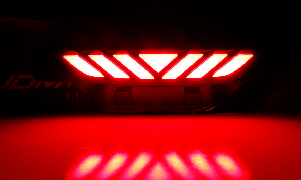 JDM Smoked Lens Red LED Center Rear Fog Light, Brake Lamp For 17-up Toyota C-HR