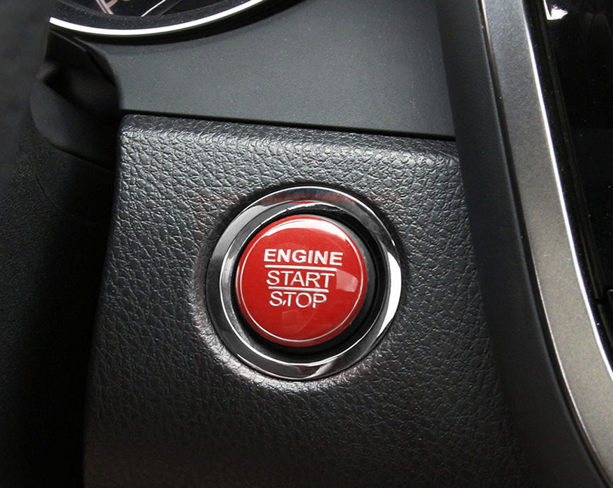 Red Keyless Engine Push Start Button Cover For 14+ Lexus IS GS ES RC, 16+ RX NX