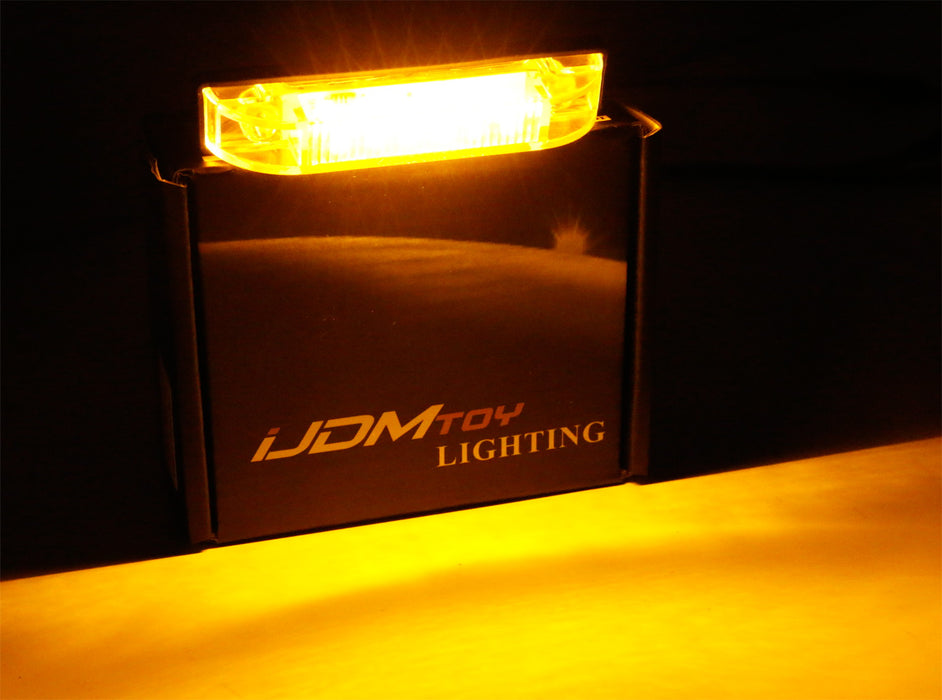 3pcs Smoked Lens LED Center Grille Running Light Kit For 07-14 Toyota FJ Cruiser