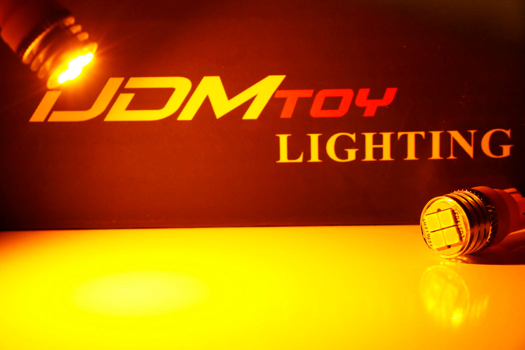 Amber 4-SMD High Power LED Side Mirror Light Bulbs For 2007-14 Toyota FJ Cruiser