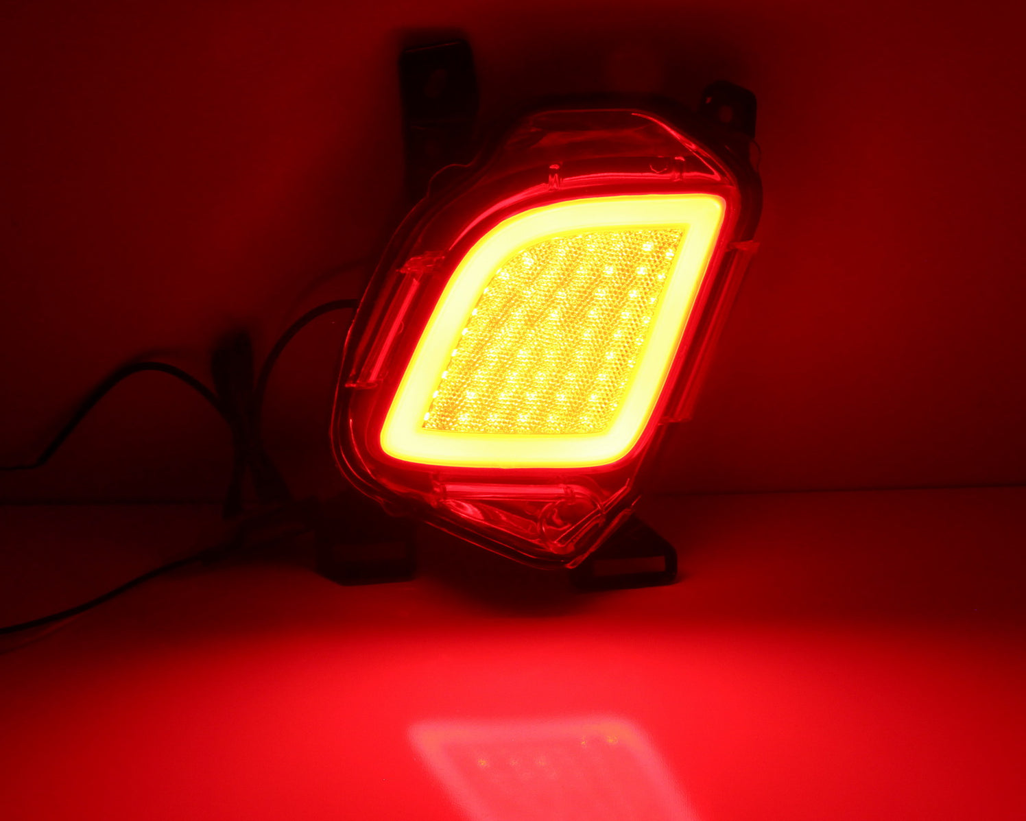 LED Rear Fog Lights Bumper Reflector Brake Running Lamps For 2014-19 H ...