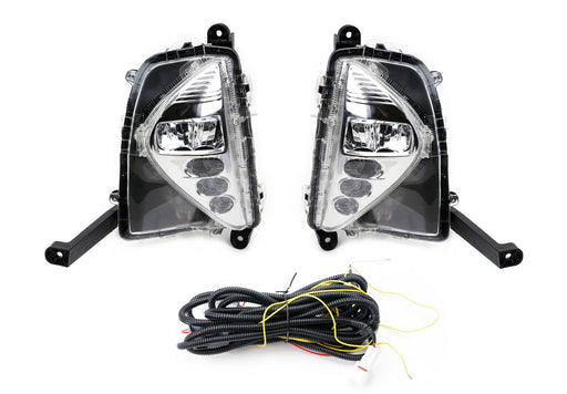 Complete OEM-Spec LED DRL/Fog Lamp Kit w/Wiring Harness For 2016-18 Toyota Prius