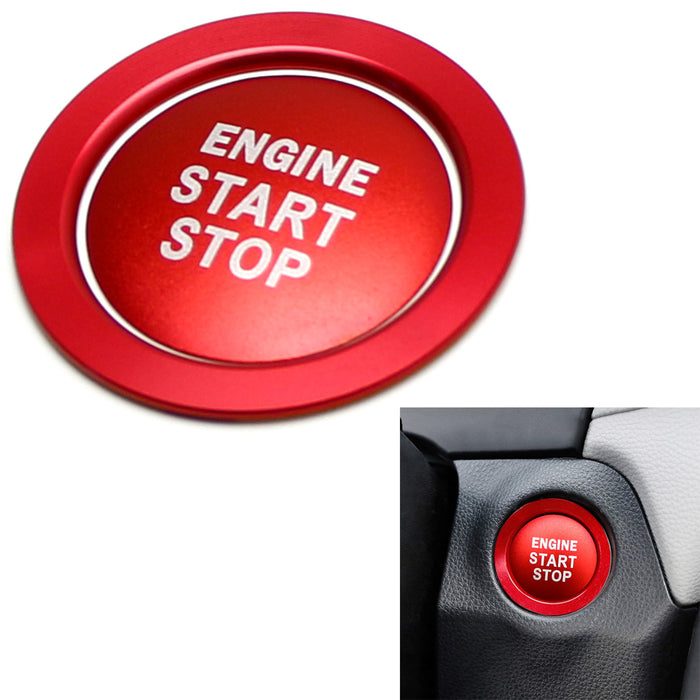Red Engine Start/Stop Push Start Cover & Ring For Toyota Camry Tacoma Prius RAV4