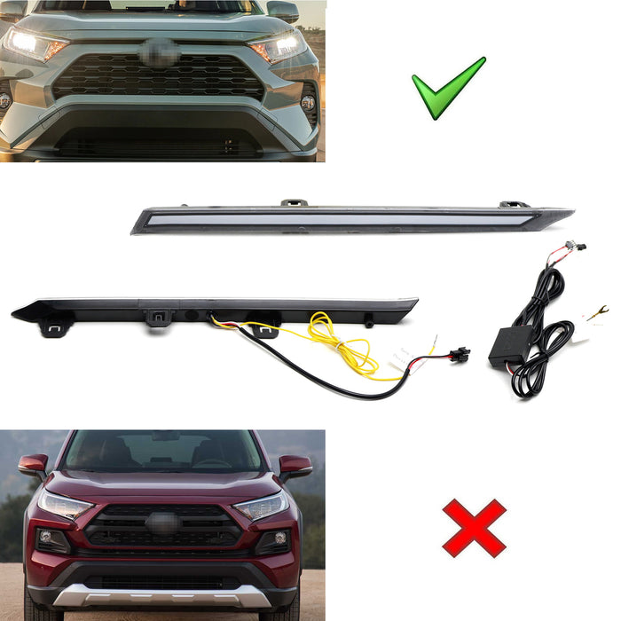 thumbnail image 2 of BINGIGOO LED Grille Lights For Toyota RAV4 2019-2023 - Sequential Switchback DRL & Turn Signals 2 of 3
