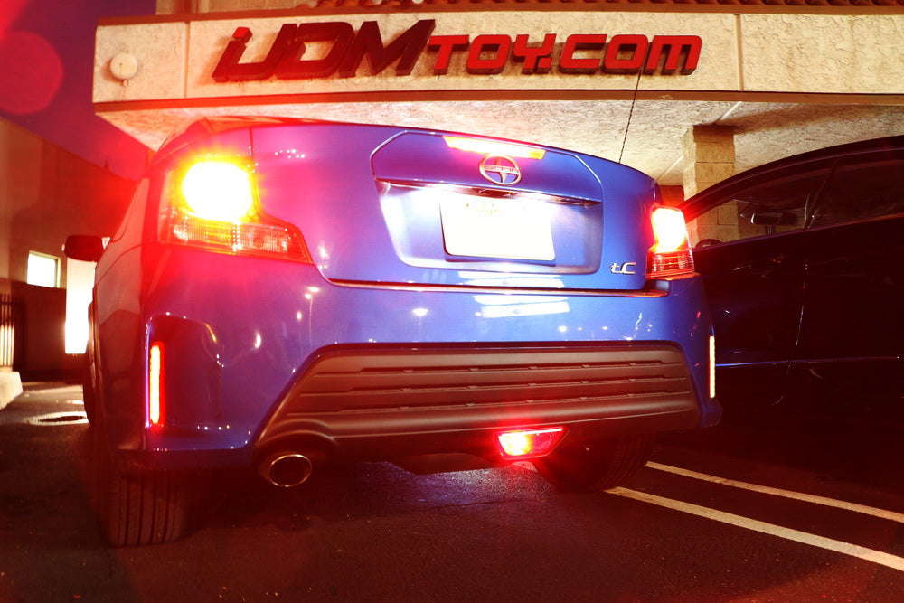 Red Lens 48-SMD LED Bumper Reflector Marker Lights For 2012-2017 Toyota Prius V