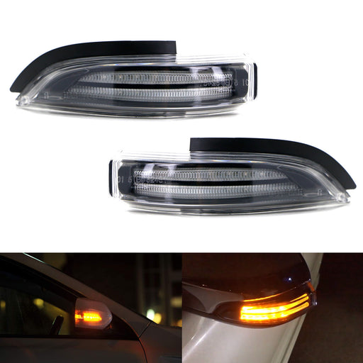 Clear Lens Sequential Flash LED Side Mirror Turn Signal Light For Toyota
