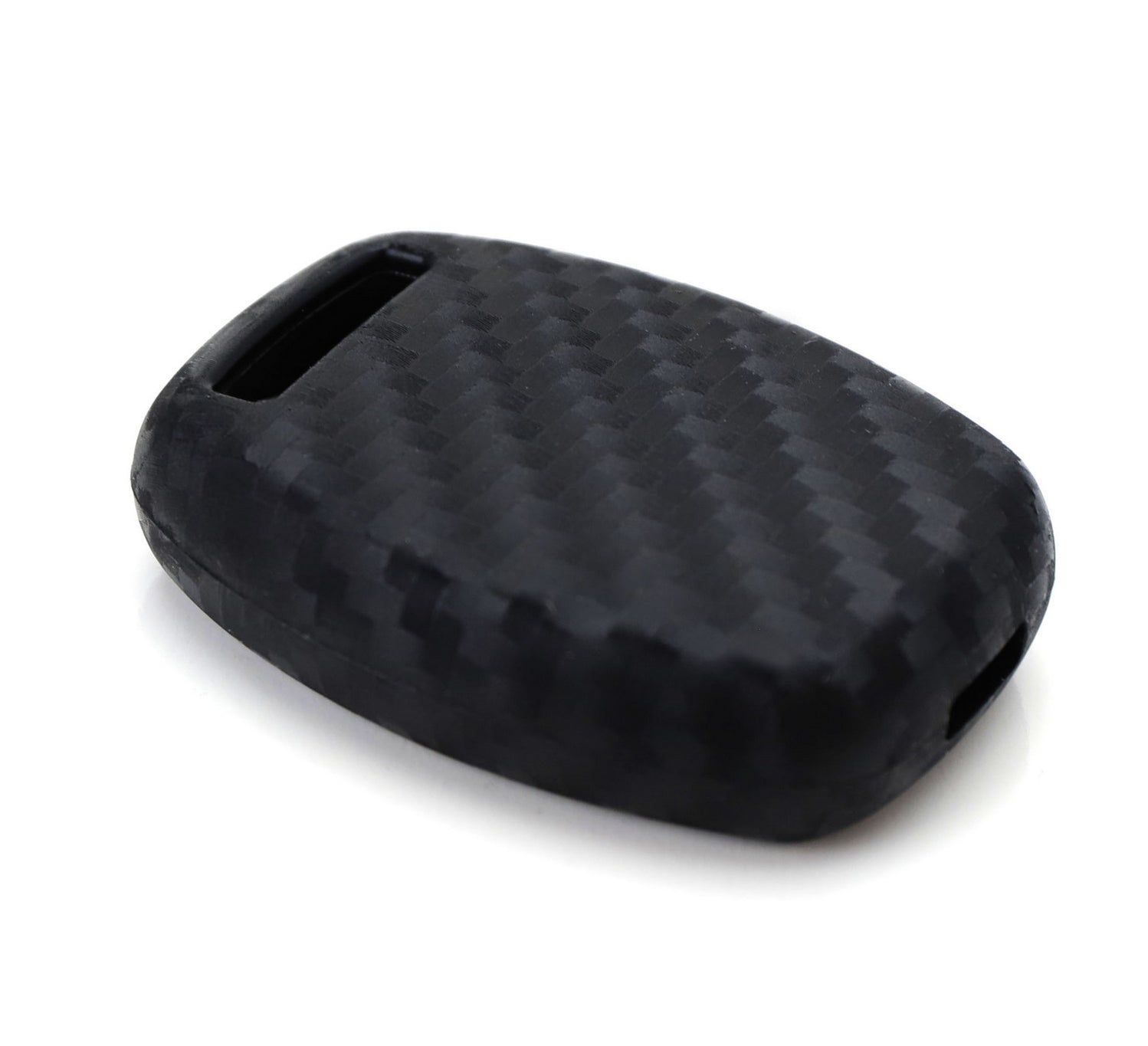 IJDMTOY Carbon Fiber Finish Soft Silicone Key Fob Cover Compatible With Audi 2017-up...