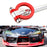 Red Track Racing Style Aluminum Tow Hook Ring For 2020-up Toyota Supra GR