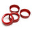 Red AC Air Conditioner & 2WD/4WD Switch Knob Ring Covers For 16-23 Toyota Tacoma