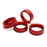Red AC Air Conditioner & 2WD/4WD Switch Knob Ring Covers For 16-23 Toyota Tacoma