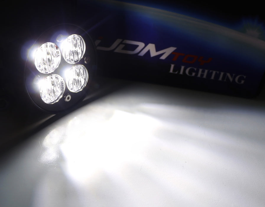 Clear Lens LED Wide Angle SAE Flood Beam Fog Light Kit For 18-21 Subaru WRX/STI