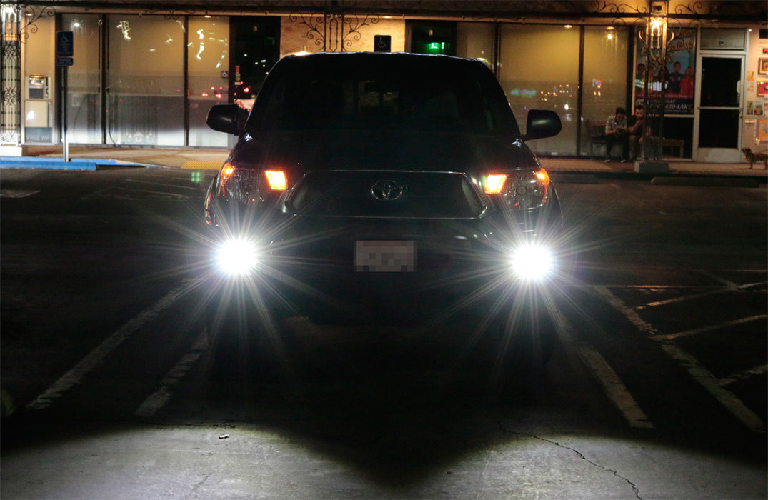 40W CREE Cubic LED Foglamps w/Mount Bracket, Bezel, Wirings For 2012-15 Tacoma