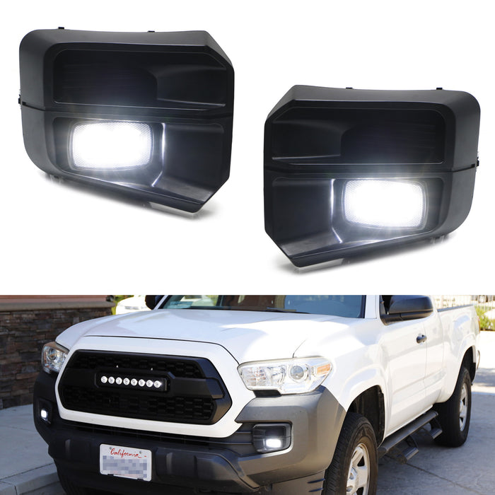 TRD-Pro Style 10W LED Fog Light Kit w/Primed Bezel Cover For 16-23 Toy iJDMTOY.com TRD-Pro Style 10W LED Fog Light Kit w/Primed Bezel Cover For 16-23 Toy iJDMTOY.com