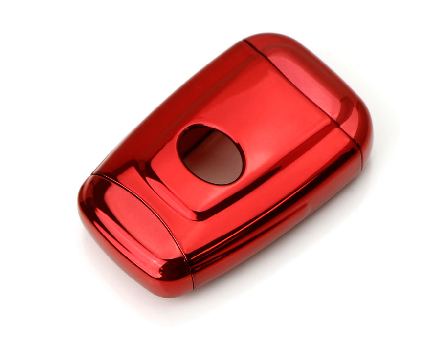 Chrome Red TPU Key Fob Case Cover For 17/18+ Toyota Camry Prius Prime ...