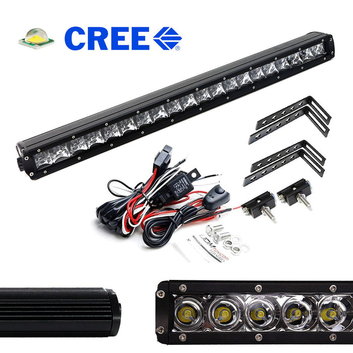 Behind Grille 21.5" LED Light Bar Kit w/Bracket/Wiring For Toyota 2022-up Tundra