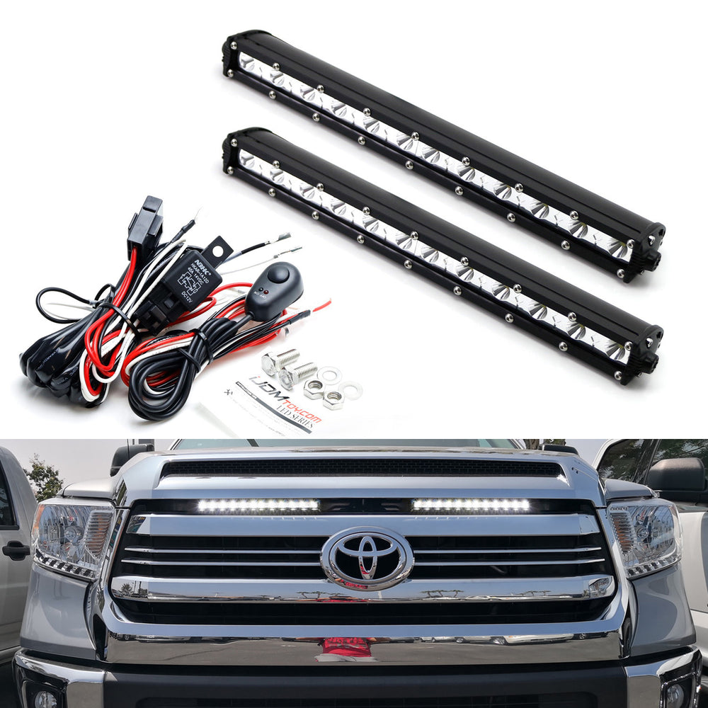 Below Hood Gap LED Light Bar w/ Mounting Brackets, Wire For 14-17 Toyota Tundra