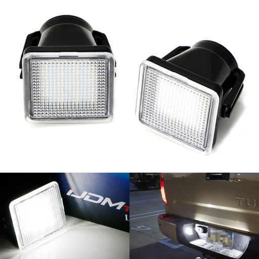 OE-Fit 3W Full White LED License Plate Light Kit For 14-23 Toyota Tundra, Tacoma
