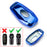 Chrome Blue TPU Key Fob Case For Ford or Lincoln 4/5-Button Intelligent Keyless