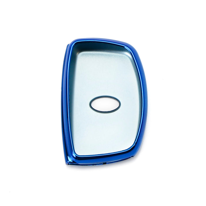 Chrome Blue TPU Key Fob Case For 2014-up Hyundai Tucson IX35 Keyless Entry Fob