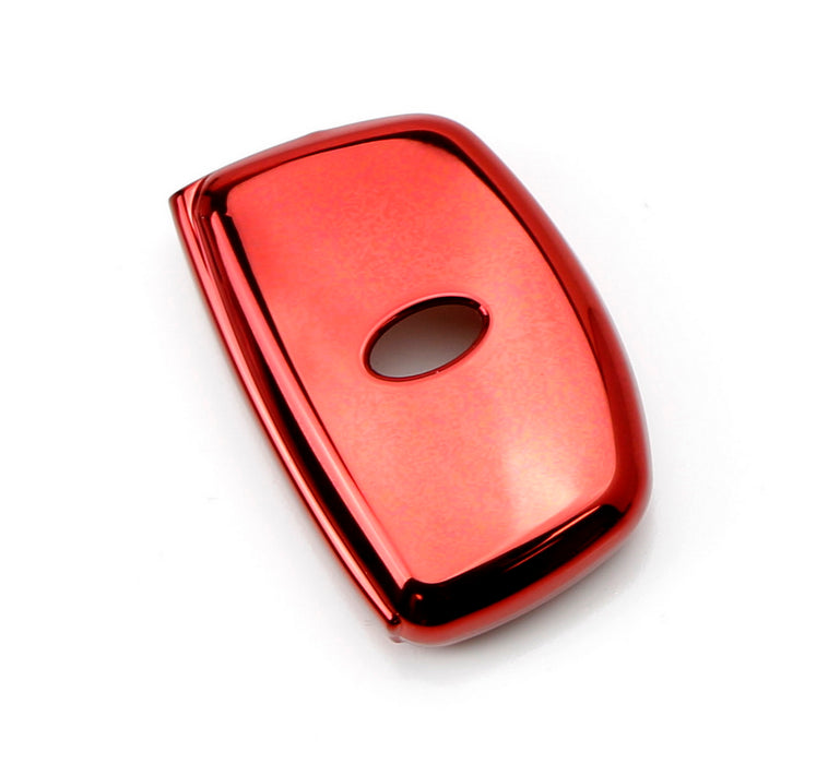 Chrome Red TPU Key Fob Case For 2014-up Hyundai Tucson IX35 Keyless Entry Fob