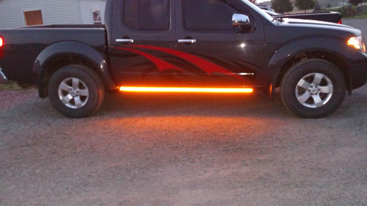 40" Amber 63-SMD Flexible LED Running Board/Side Step Lighting Kit For Truck SUV