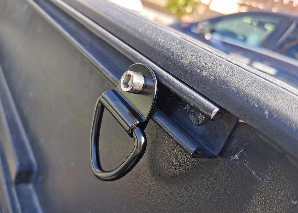 Pair Of Black Tie Down Hooks For Toyota Tacoma & Tundra Truck Bed Rails (2005-2023)