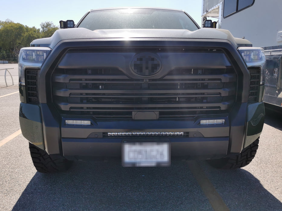 Lower Grille Mount 100W LED Light Bar w/Brackets, Wiring For 22-up Toyota Tundra