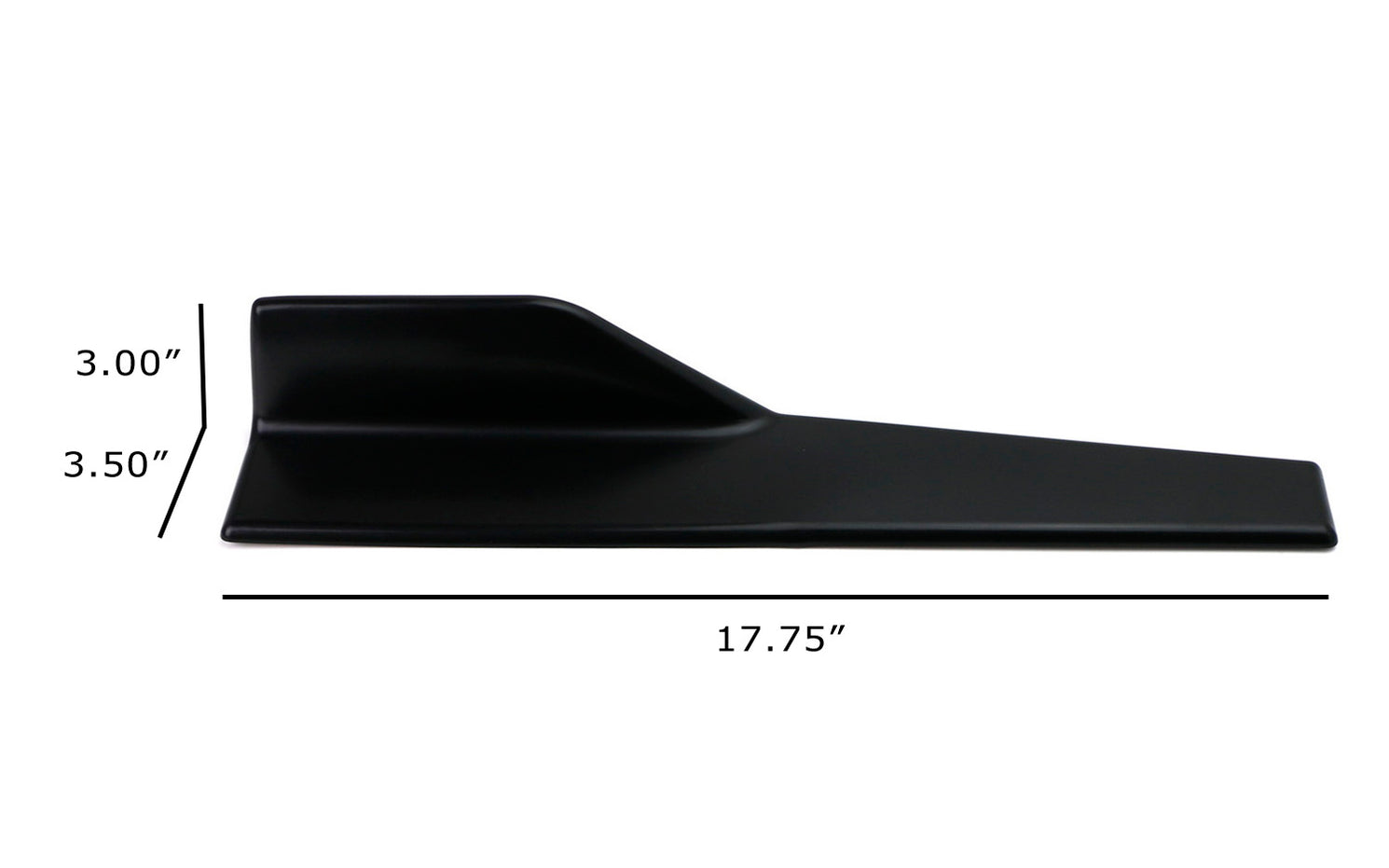 Left/Right Black Universal Rear Side Skirt Winglets Diffusers Extensio ...